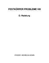 eBook (pdf) Festkörper Probleme VIII de 