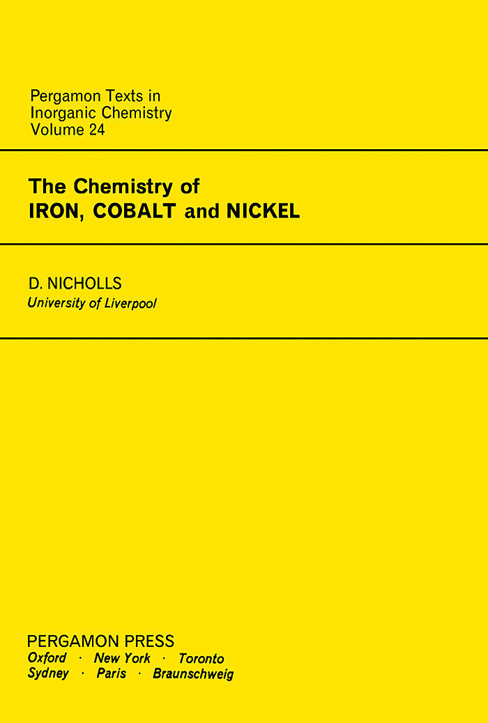 The Chemistry of Iron, Cobalt and Nickel