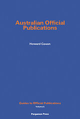 eBook (pdf) Australian Official Publications de Howard Coxon