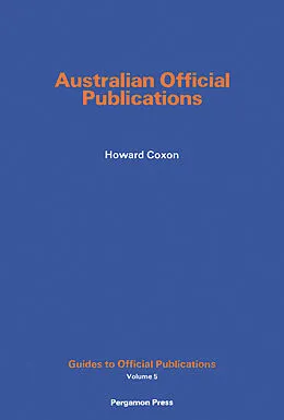 E-Book (pdf) Australian Official Publications von Howard Coxon