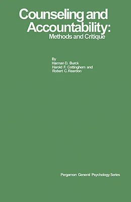 E-Book (pdf) Counseling and Accountability von Harman D. Burck, Harold F. Cottingham, Robert C. Reardon