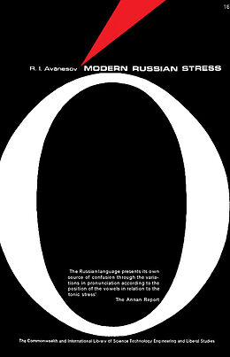 eBook (pdf) Modern Russian Stress de R. I. Avanesov