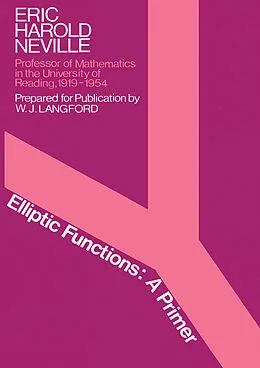 E-Book (pdf) Elliptic Functions von Eric Harold Neville