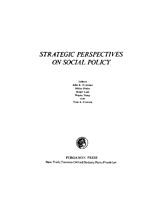 eBook (pdf) Strategic Perspectives on Social Policy de 