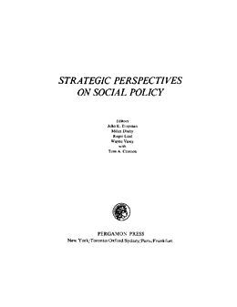 eBook (pdf) Strategic Perspectives on Social Policy de 