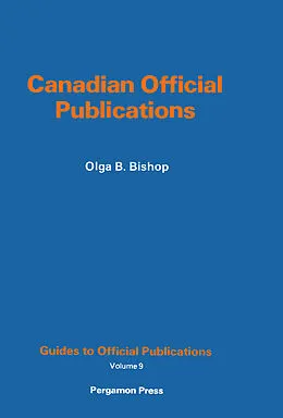 E-Book (pdf) Canadian Official Publications von Olga B. Bishop