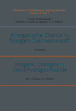 E-Book (pdf) Chemistry in Anhydrous, Prototropic Solvents von Barbara Grüttner, Michael F. A. Dove, Alan F. Clifford