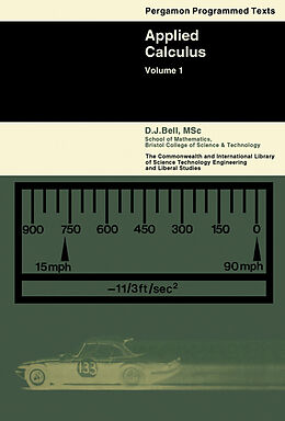 E-Book (pdf) Applied Calculus von D. J. Bell