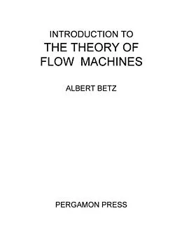 E-Book (pdf) Introduction to the Theory of Flow Machines von Albert Betz
