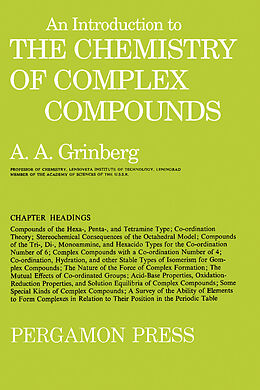 eBook (pdf) An Introduction to the Chemistry of Complex Compounds de Aleksander Abramovich Grinberg