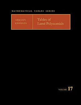 E-Book (pdf) Tables of Lamé Polynomials von F. M. Arscott, I. M. Khabaza