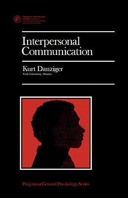 eBook (pdf) Interpersonal Communication de Kurt Danziger