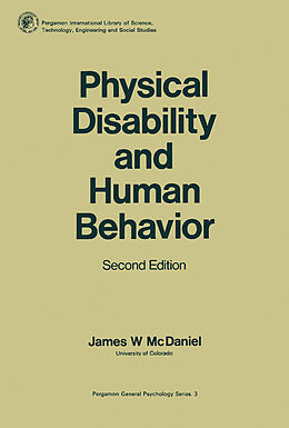 E-Book (pdf) Physical Disability and Human Behavior von James W. McDaniel