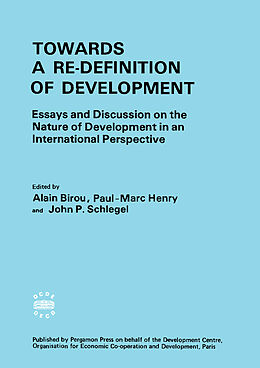 eBook (pdf) Towards a Re-Definition of Development de 