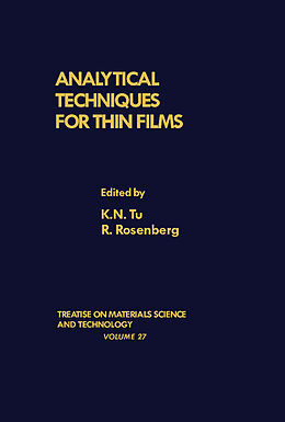 E-Book (pdf) Analytical Techniques for Thin Films von 