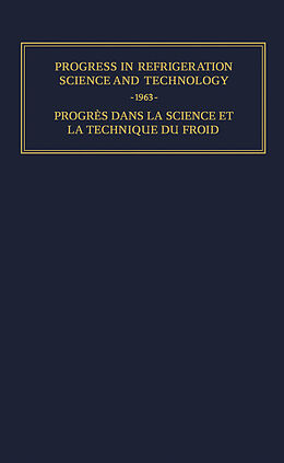 eBook (pdf) Progress in Refrigeration Science and Technology de Sam Stuart