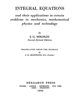 E-Book (pdf) Integral Equations von S. G. Mikhlin