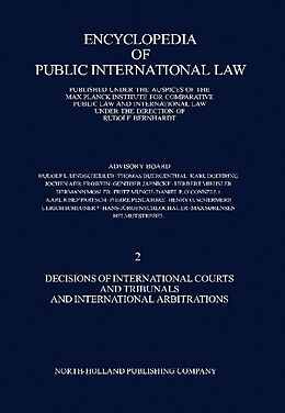 eBook (pdf) Decisions of International Courts and Tribunals and International Arbitrations de Rudolf Bernhardt
