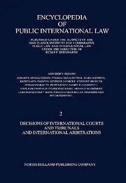 E-Book (pdf) Decisions of International Courts and Tribunals and International Arbitrations von Rudolf Bernhardt