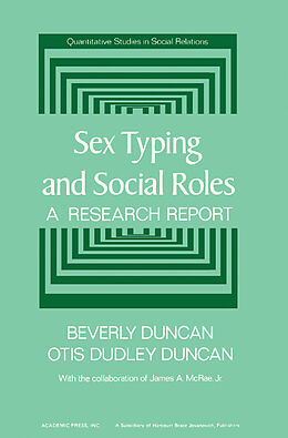 eBook (pdf) Sex Typing and Social Roles de Beverly Duncan, Otis Dudley Duncan