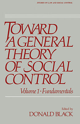 eBook (pdf) Toward a General Theory of Social Control de 