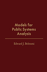 eBook (pdf) Models for Public Systems Analysis de Edward J. Beltrami