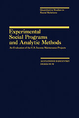 eBook (pdf) Experimental Social Programs and Analytic Methods de Alexander Basilevsky, Derek Hum