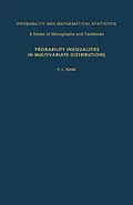 E-Book (pdf) Probability Inequalities in Multivariate Distributions von Y. L. Tong