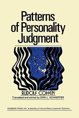 E-Book (pdf) Patterns of Personality Judgment von Rudolf Cohen