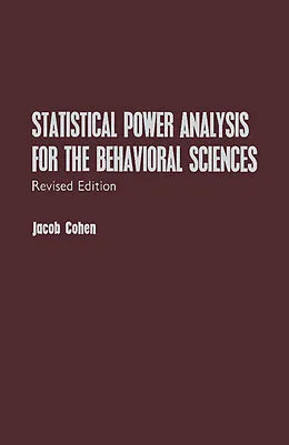 E-Book (pdf) Statistical Power Analysis for the Behavioral Sciences von Jacob Cohen