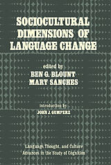 eBook (pdf) Sociocultural Dimensions of Language Change de 