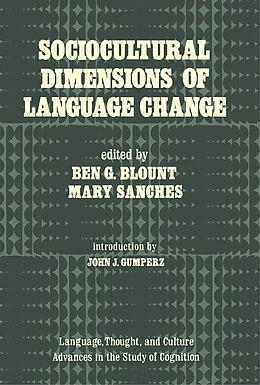 eBook (pdf) Sociocultural Dimensions of Language Change de 