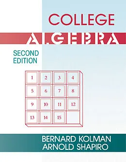 E-Book (pdf) College Algebra von Bernard Kolman, Arnold Shapiro