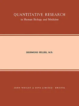 E-Book (pdf) Quantitative Research in Human Biology and Medicine von Sigismund Peller