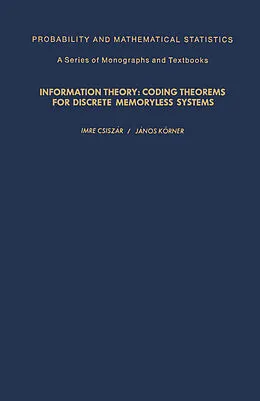 E-Book (pdf) Information Theory von Imre Csiszár, János Körner