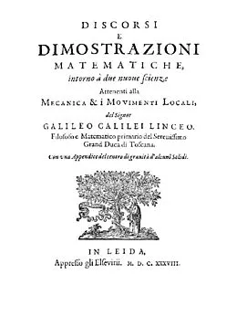E-Book (pdf) Discorsi e dimostrazioni matematiche von Galileo Galilei