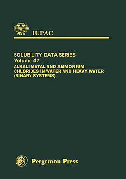E-Book (pdf) Alkali Metal and Ammonium Chlorides in Water and Heavy Water (Binary Systems) von 