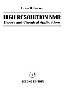 E-Book (pdf) High Resolution NMR von Bozzano G Luisa