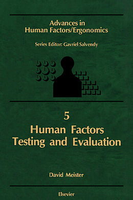 E-Book (pdf) Human Factors Testing and Evaluation von D. Meister