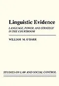 E-Book (pdf) Linguistic Evidence von William M. O'Barr