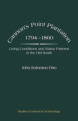 eBook (pdf) Cannon's Point Plantation, 1794 - 1860 de John Solomon Otto