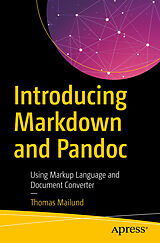 Couverture cartonnée Introducing Markdown and Pandoc de Thomas Mailund