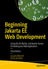 Couverture cartonnée Beginning Jakarta EE Web Development de Giulio Zambon, Luciano Manelli