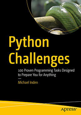 Couverture cartonnée Python Challenges de Michael Inden