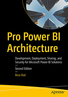 Couverture cartonnée Pro Power BI Architecture de Reza Rad
