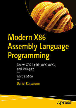 Couverture cartonnée Modern X86 Assembly Language Programming de Daniel Kusswurm