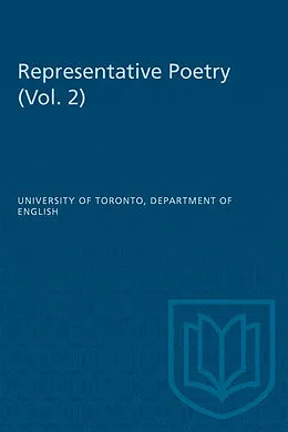 E-Book (pdf) Representative Poetry von University of Toronto