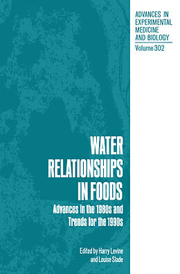 Kartonierter Einband Water Relationships in Foods von 