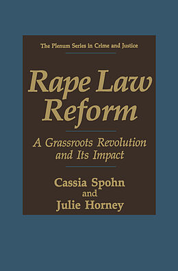 Couverture cartonnée Rape Law Reform de Julie Horney, Cassia Spohn