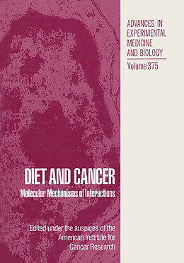 Kartonierter Einband Diet and Cancer von 